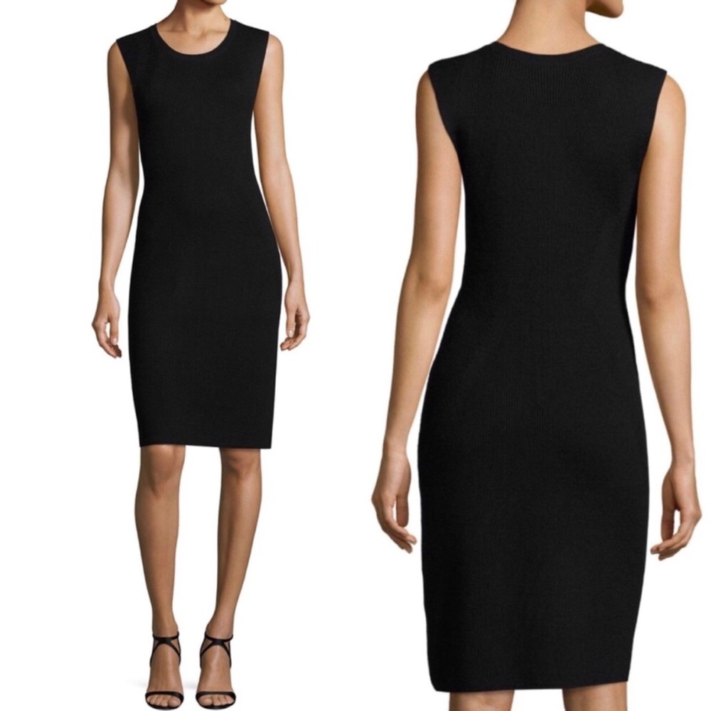 Vince Ribbed Wool Blend Dress